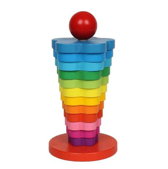 Wooden Rainbow Tower